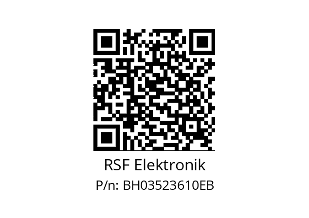   RSF Elektronik BH03523610EB