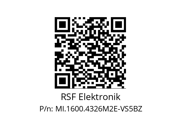   RSF Elektronik MI.1600.4326M2E-VS5BZ