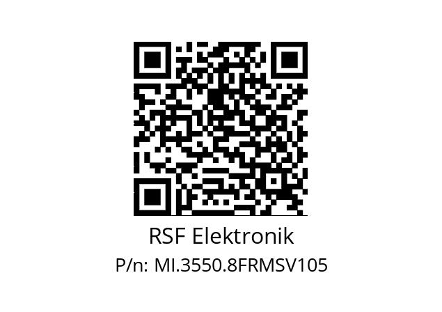   RSF Elektronik MI.3550.8FRMSV105