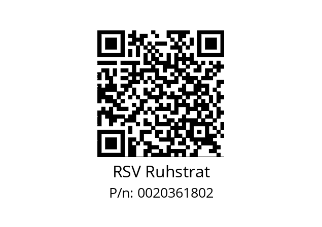   RSV Ruhstrat 0020361802