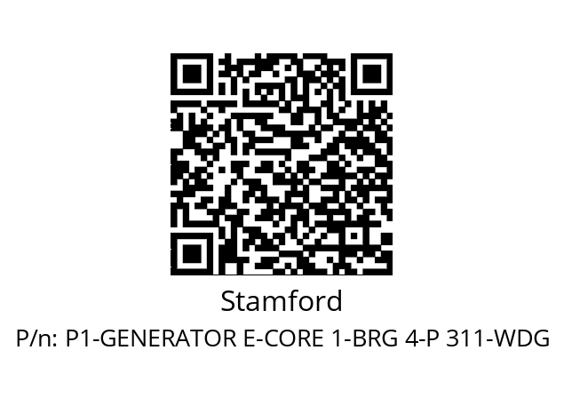   Stamford P1-GENERATOR E-CORE 1-BRG 4-P 311-WDG