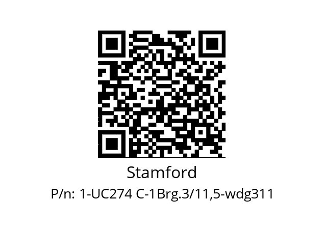   Stamford 1-UC274 C-1Brg.3/11,5-wdg311