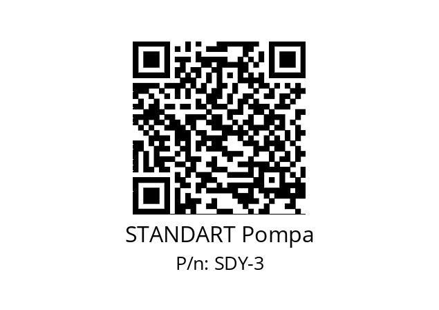   STANDART Pompa SDY-3