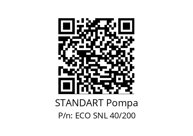   STANDART Pompa ECO SNL 40/200