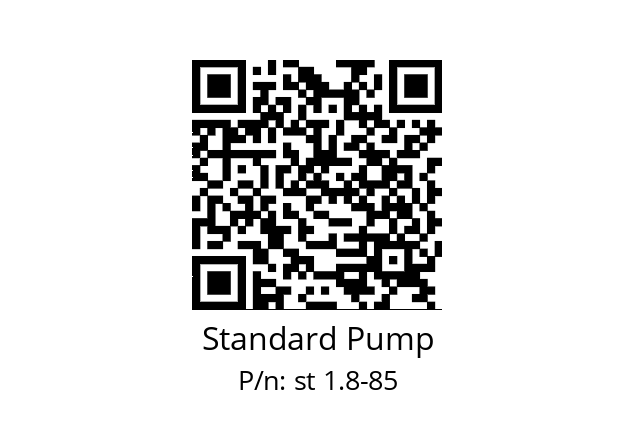   Standard Pump st 1.8-85