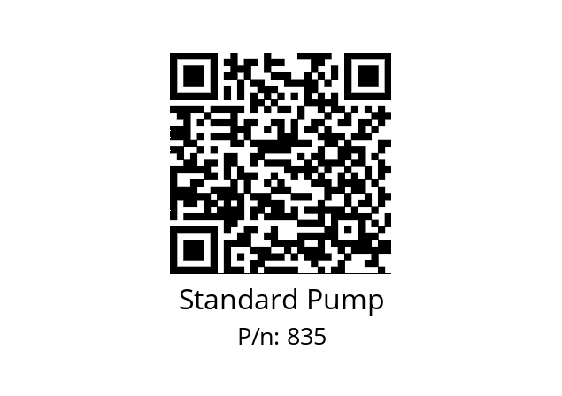   Standard Pump 835