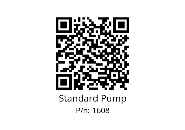   Standard Pump 1608