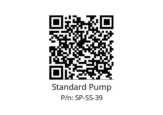   Standard Pump SP-SS-39