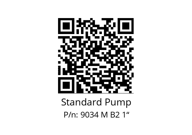   Standard Pump 9034 M B2 1“