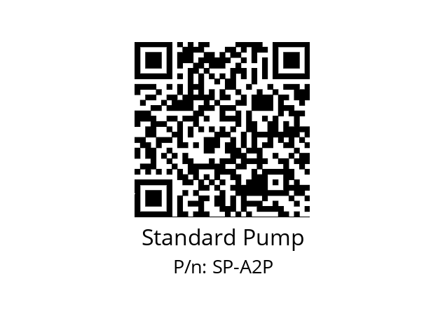   Standard Pump SP-A2P