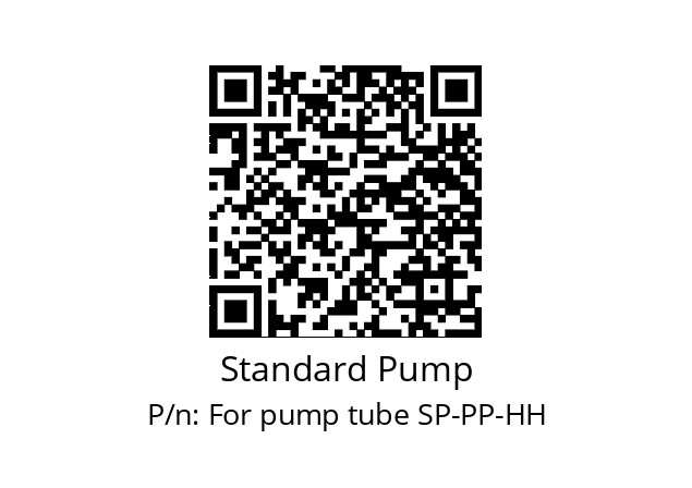   Standard Pump For pump tube SP-PP-HH