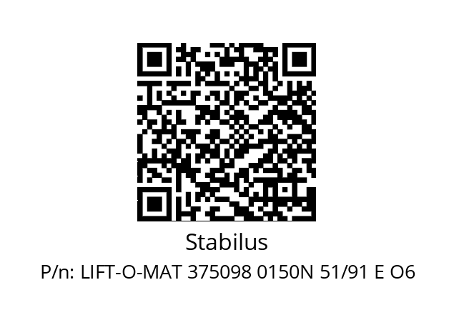   Stabilus LIFT-O-MAT 375098 0150N 51/91 E O6