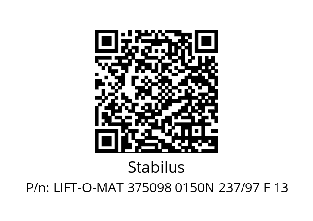   Stabilus LIFT-O-MAT 375098 0150N 237/97 F 13