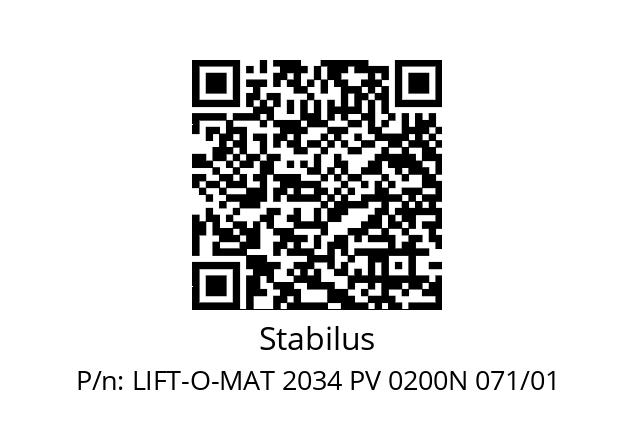   Stabilus LIFT-O-MAT 2034 PV 0200N 071/01