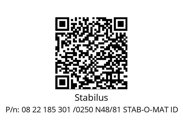   Stabilus 08 22 185 301 /0250 N48/81 STAB-O-MAT ID