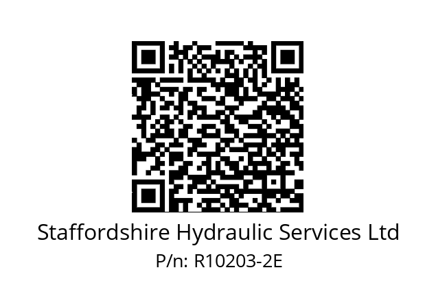   Staffordshire Hydraulic Services Ltd R10203-2E