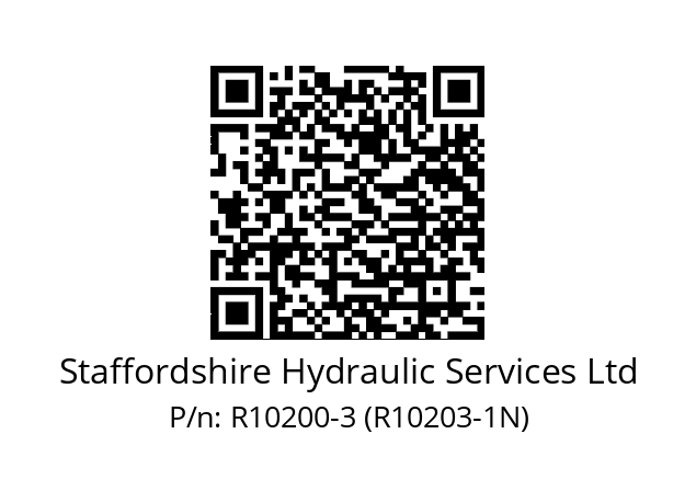   Staffordshire Hydraulic Services Ltd R10200-3 (R10203-1N)