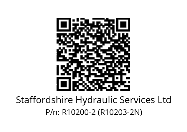   Staffordshire Hydraulic Services Ltd R10200-2 (R10203-2N)