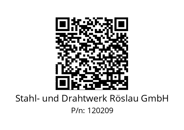   Stahl- und Drahtwerk Röslau GmbH 120209