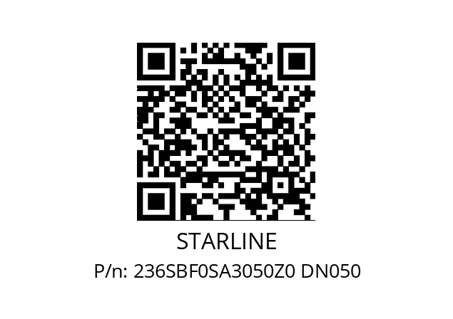   STARLINE 236SBF0SA3050Z0 DN050