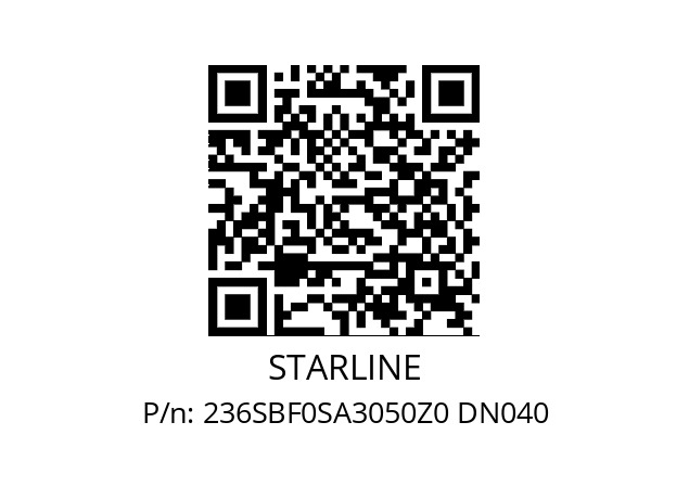   STARLINE 236SBF0SA3050Z0 DN040