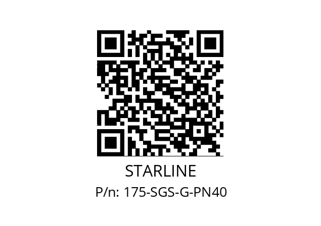   STARLINE 175-SGS-G-PN40