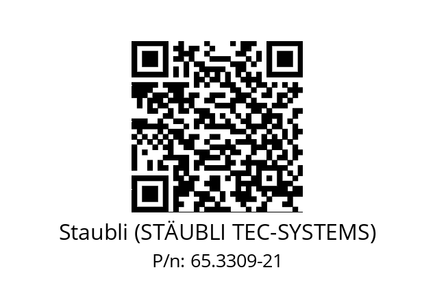   Staubli (STÄUBLI TEC-SYSTEMS) 65.3309-21