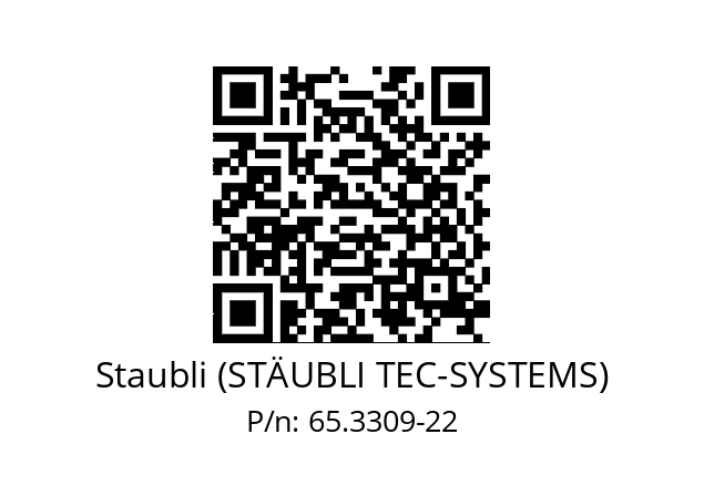   Staubli (STÄUBLI TEC-SYSTEMS) 65.3309-22