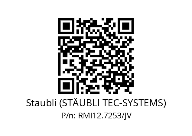   Staubli (STÄUBLI TEC-SYSTEMS) RMI12.7253/JV