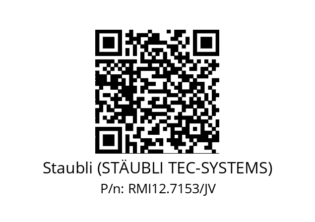   Staubli (STÄUBLI TEC-SYSTEMS) RMI12.7153/JV