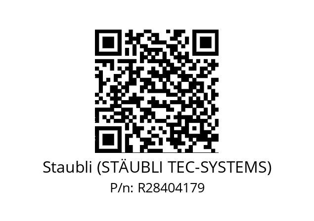   Staubli (STÄUBLI TEC-SYSTEMS) R28404179