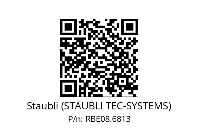   Staubli (STÄUBLI TEC-SYSTEMS) RBE08.6813