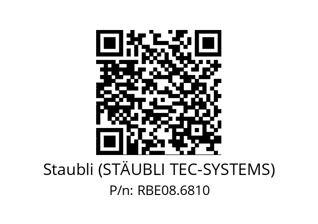   Staubli (STÄUBLI TEC-SYSTEMS) RBE08.6810