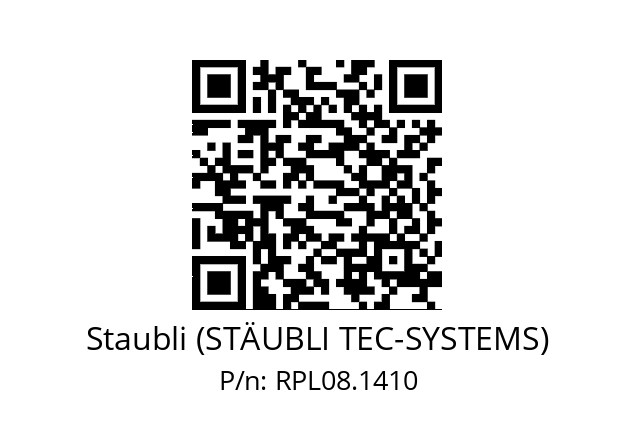   Staubli (STÄUBLI TEC-SYSTEMS) RPL08.1410