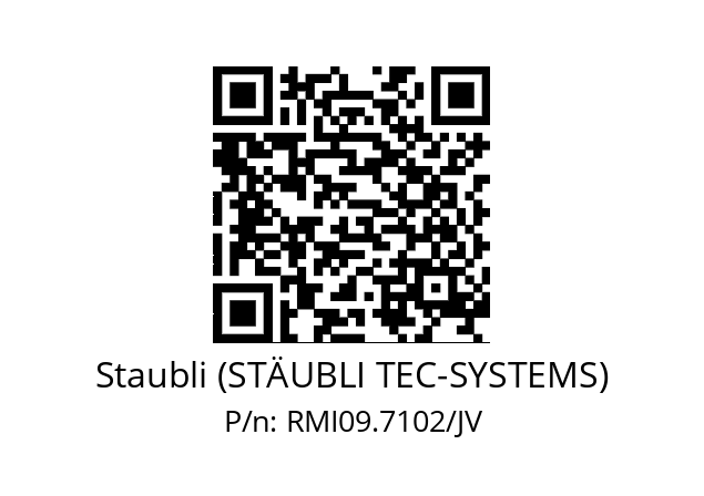   Staubli (STÄUBLI TEC-SYSTEMS) RMI09.7102/JV