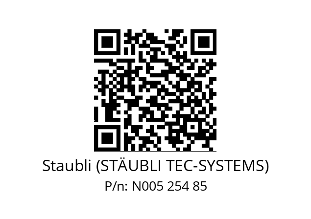   Staubli (STÄUBLI TEC-SYSTEMS) N005 254 85