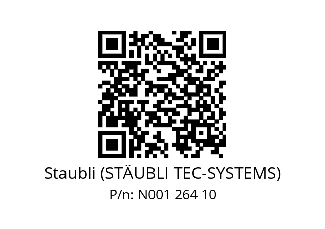   Staubli (STÄUBLI TEC-SYSTEMS) N001 264 10