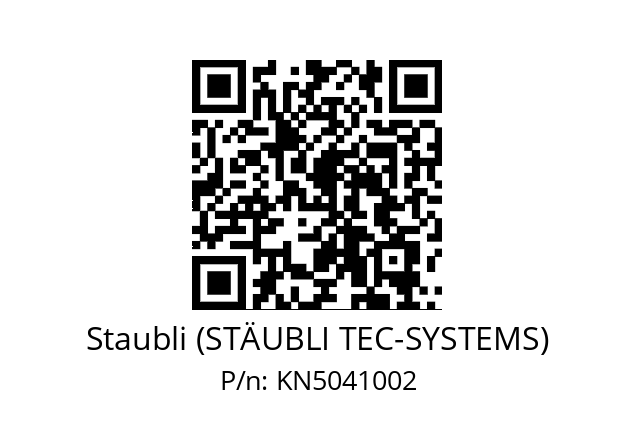   Staubli (STÄUBLI TEC-SYSTEMS) KN5041002