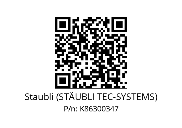   Staubli (STÄUBLI TEC-SYSTEMS) K86300347