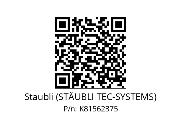   Staubli (STÄUBLI TEC-SYSTEMS) K81562375