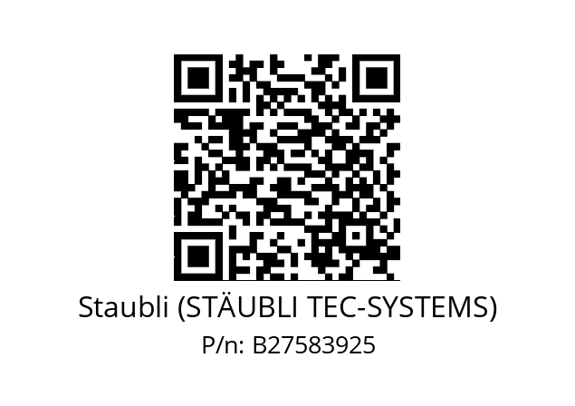   Staubli (STÄUBLI TEC-SYSTEMS) B27583925