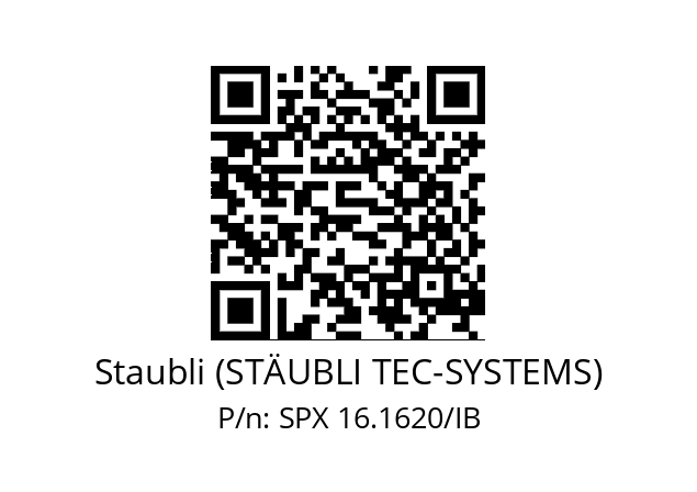   Staubli (STÄUBLI TEC-SYSTEMS) SPX 16.1620/IB