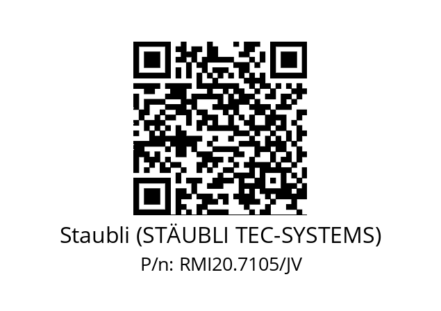   Staubli (STÄUBLI TEC-SYSTEMS) RMI20.7105/JV