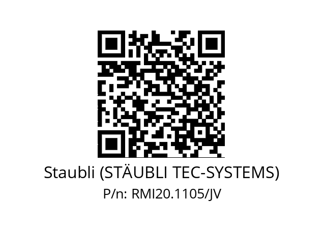   Staubli (STÄUBLI TEC-SYSTEMS) RMI20.1105/JV