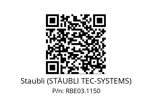   Staubli (STÄUBLI TEC-SYSTEMS) RBE03.1150