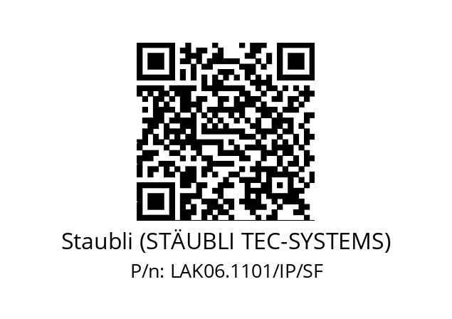   Staubli (STÄUBLI TEC-SYSTEMS) LAK06.1101/IP/SF