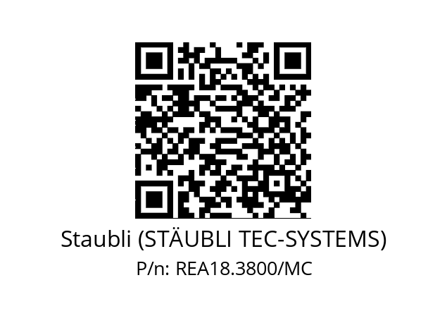   Staubli (STÄUBLI TEC-SYSTEMS) REA18.3800/MC