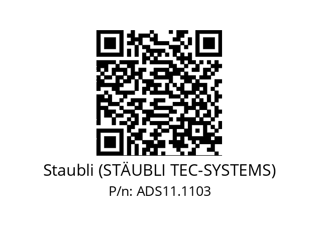   Staubli (STÄUBLI TEC-SYSTEMS) ADS11.1103