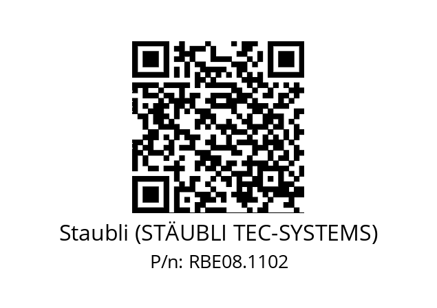   Staubli (STÄUBLI TEC-SYSTEMS) RBE08.1102