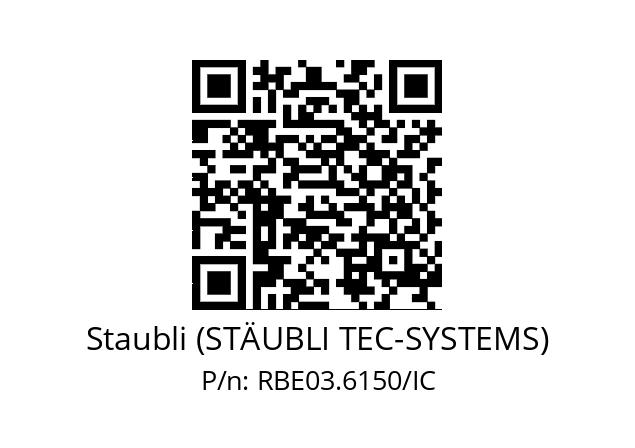   Staubli (STÄUBLI TEC-SYSTEMS) RBE03.6150/IC